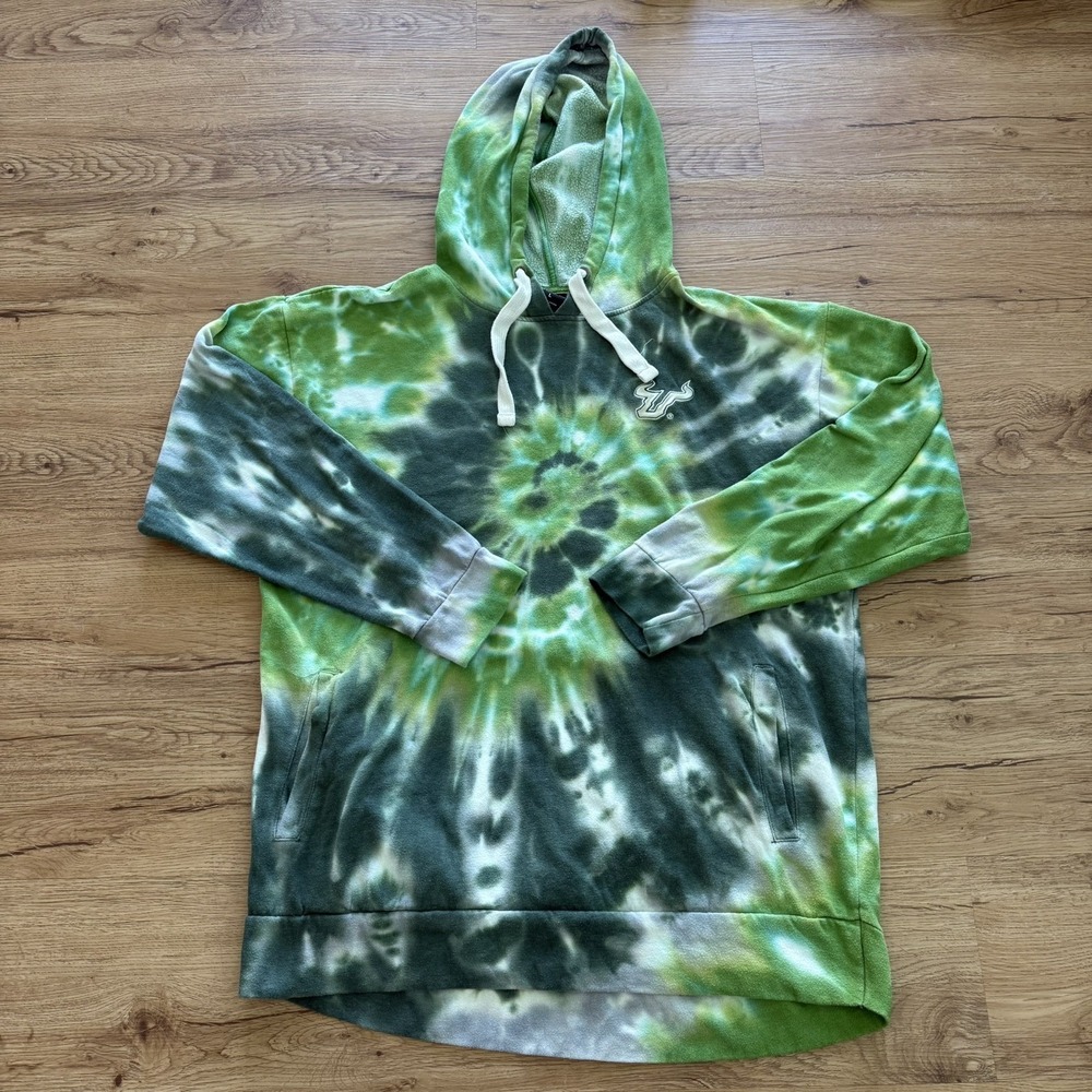Colosseum University of South Florida Hoodie Womens Large Sweatshirt‎ Tie Dye